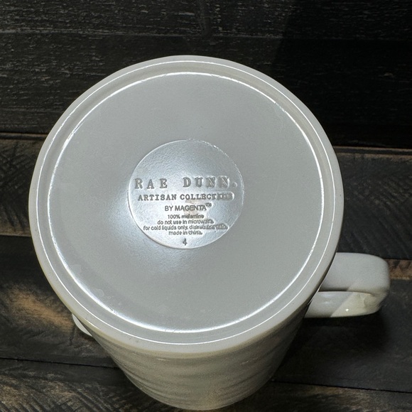 Rae Dunn SPLISH SPLASH White & Teal Melamine Pitcher by Magenta - Picture 6 of 6